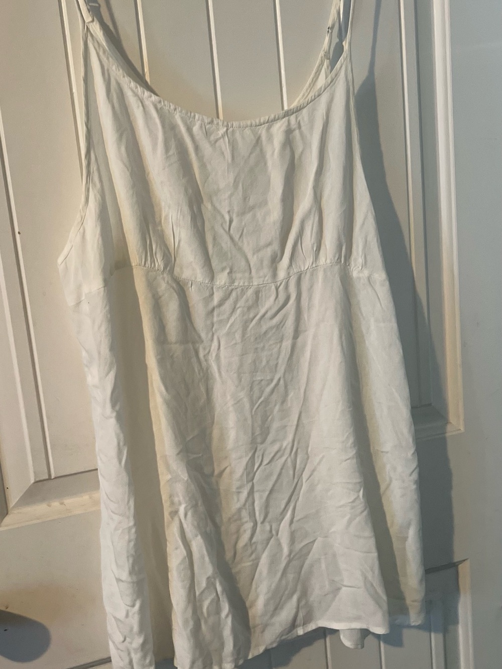 Free People White Sleeveless Mini Dress